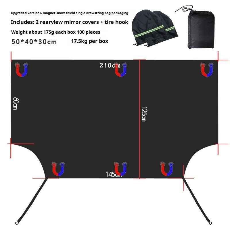 Magnetic Windshield Snow Shield