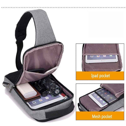 USB Charging Shoulder Bag – Anti-Theft Design