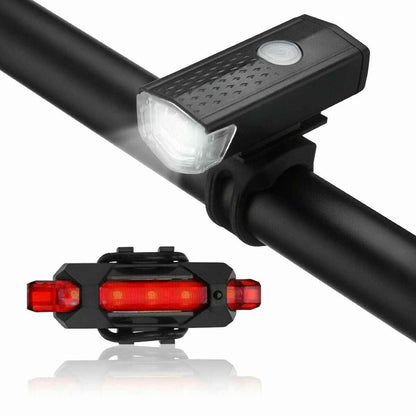 USB Rechargeable LED Bike Light Set