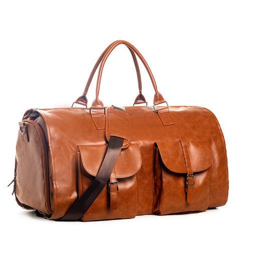 Portable Folding Outdoor Multifunctional Luggage Bag - Brown, 56cm×33cm×32cm image