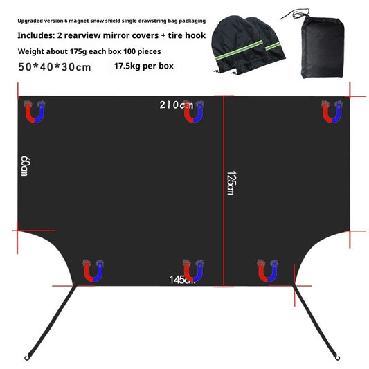 Magnetic Windshield Snow Shield