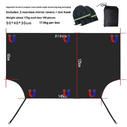Magnetic Windshield Snow Shield