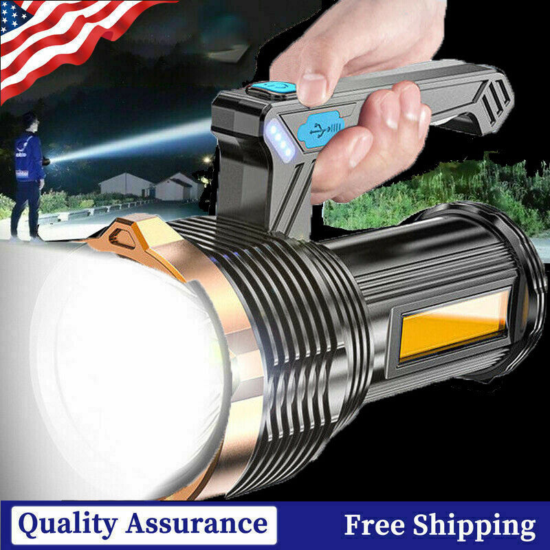 LED Torch USB Rechargeable COB Flashlight image 5