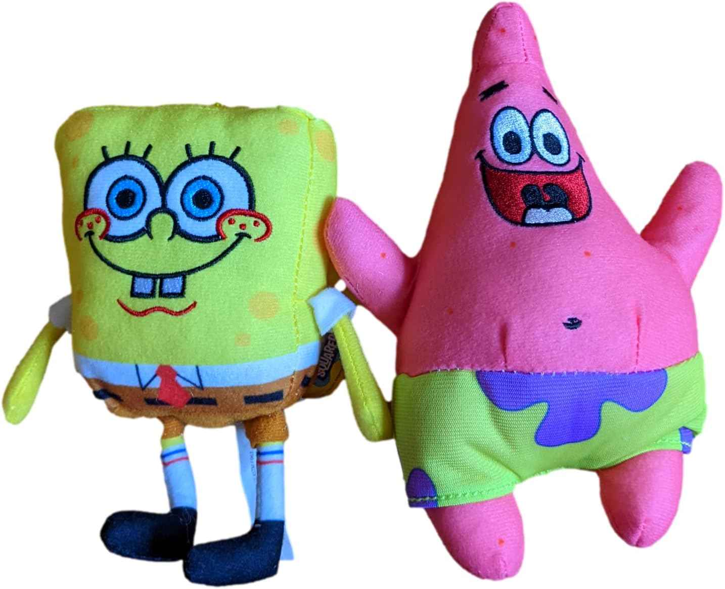 Spongebob 10 Inch and Patrick 11 Inch Stuffed Plush Doll Toy Set