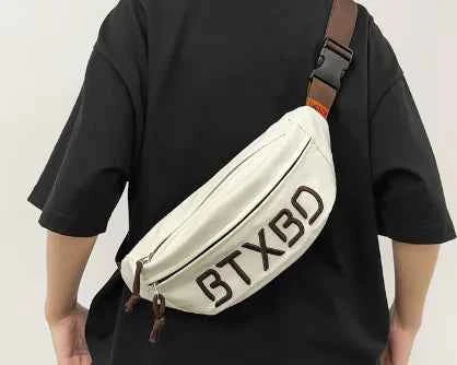 Trendy Oxford Utility Waist Bag