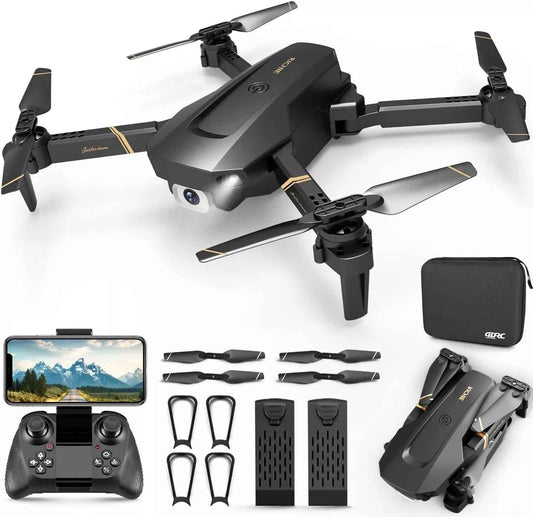 4DRC V4 Foldable 4K/1080P Camera Drone with 3 Batteries | Remote-Control Quadcopter