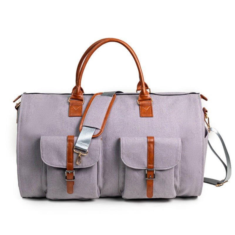 Portable Folding Outdoor Multifunctional Luggage Bag - Gray, 56cm×33cm×32cm image