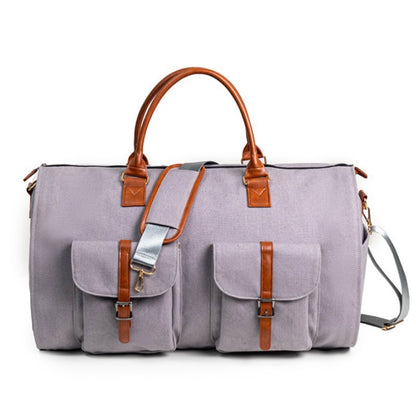 Portable Folding Outdoor Multifunctional Luggage Bag - Gray, 56cm×33cm×32cm image