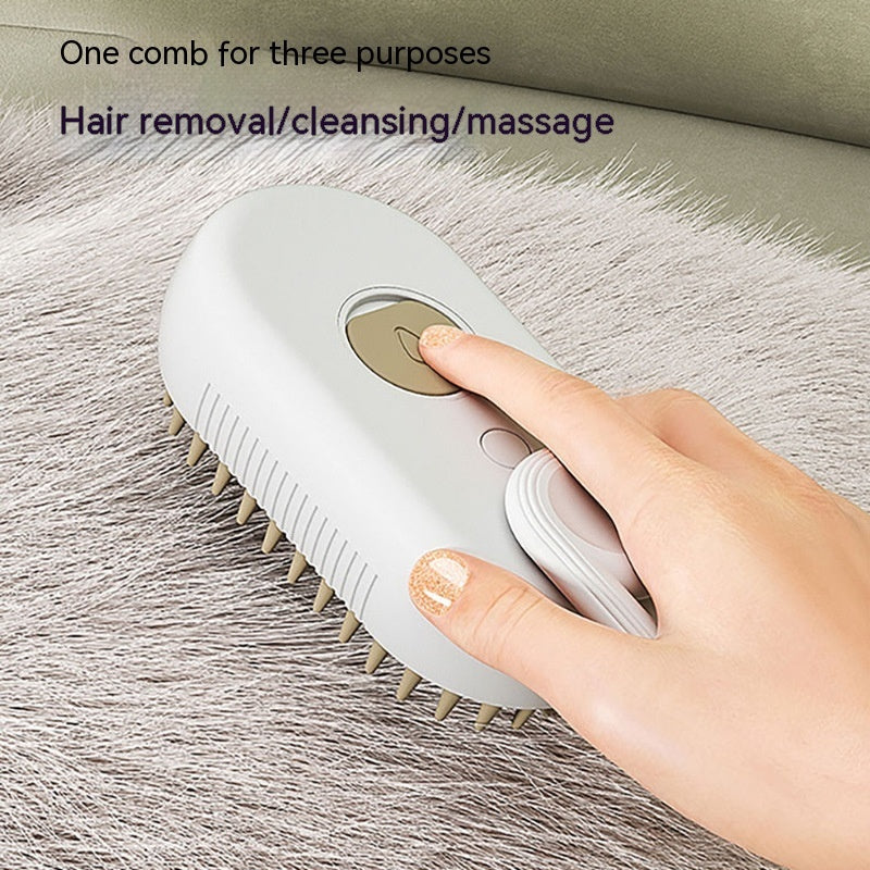 3 In 1 Electric Spray Steam Brush for Pets image 1