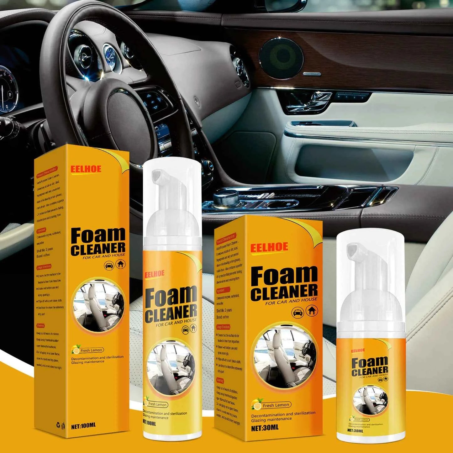 Multi-Use Car Foam Cleaner